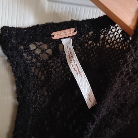 Free People | Black Knit Dress with Peek-a-boo hole in the back. - Picture 2 of 5